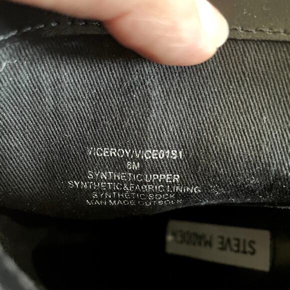 Steve Madden Women's Viceroy Embellished Spiked Dress Booties Black Size 6 EUC - Picture 11 of 13